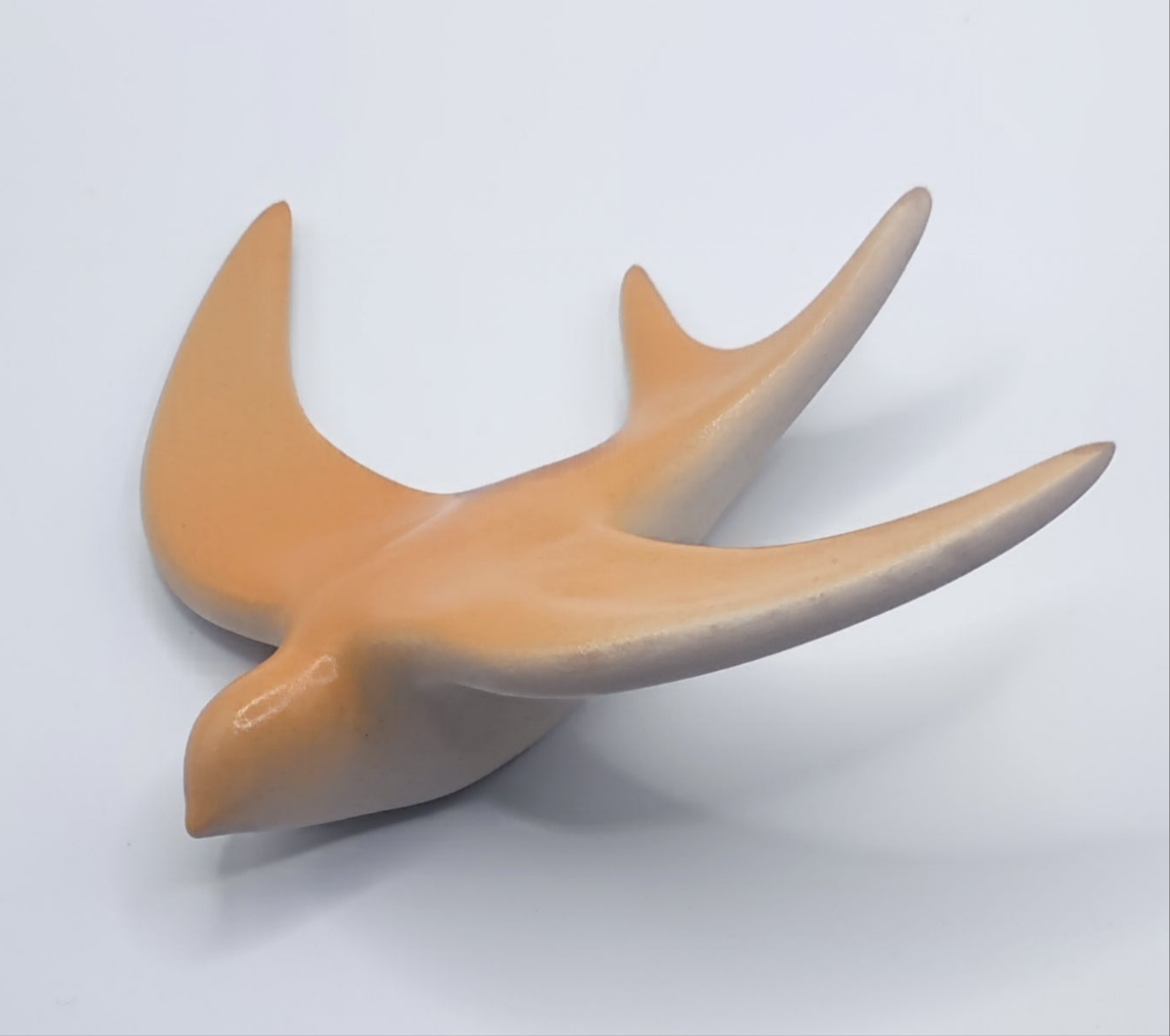 Hirondelle murale pêche dégradée en céramique