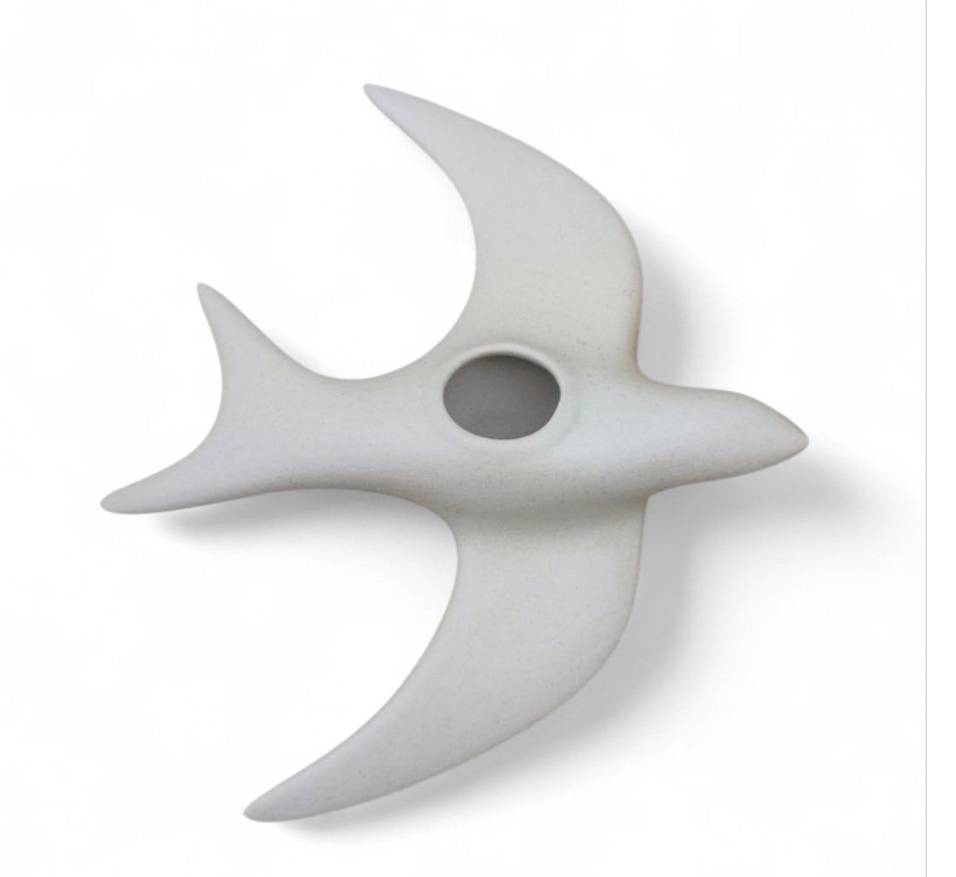 Hirondelle murale kaki dégradée  en céramique.