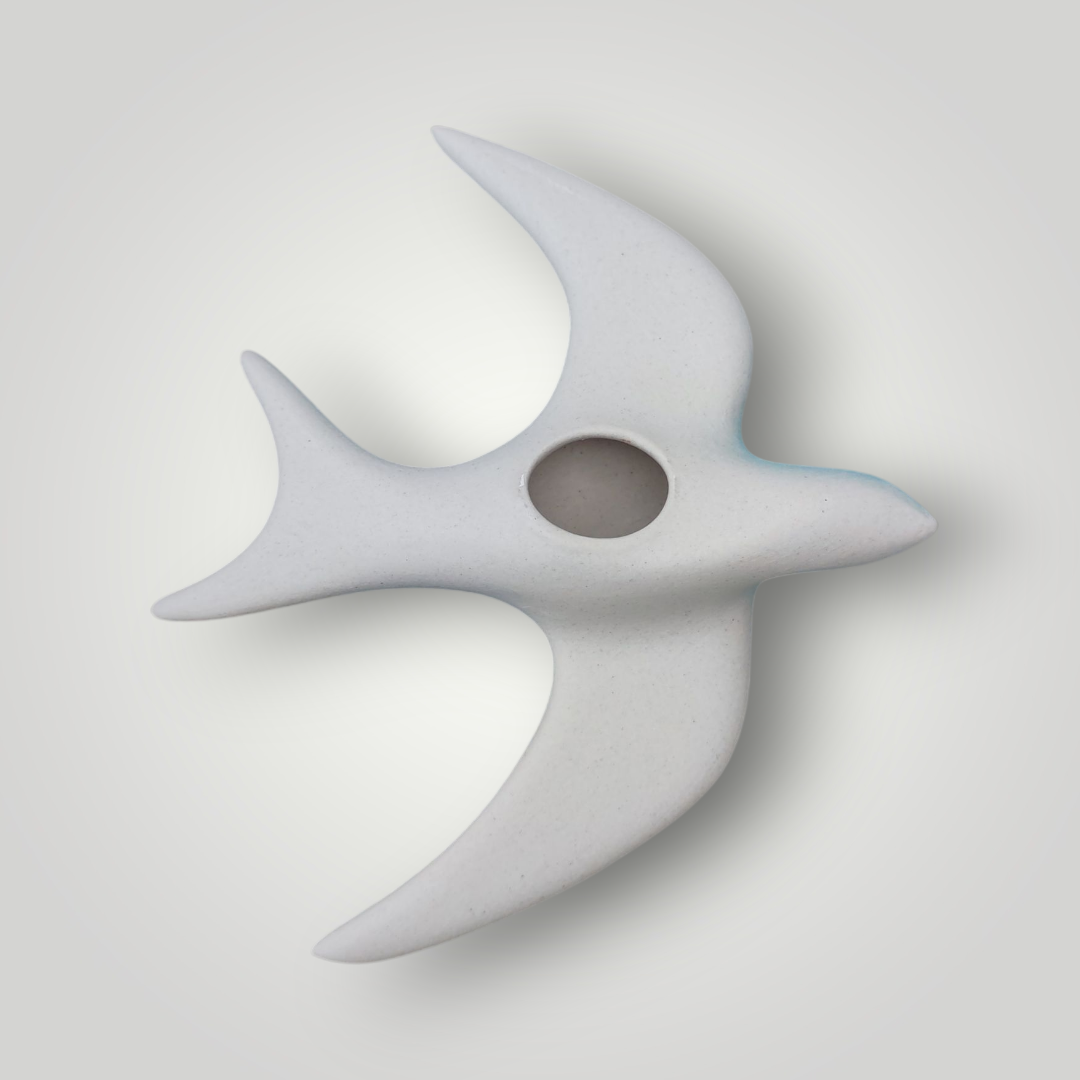 Hirondelle murale dégradée bleue en céramique