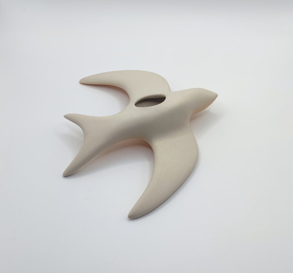 Hirondelle murale pêche dégradée en céramique